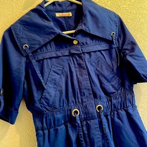 Tullette anorak style short sleeve jacket